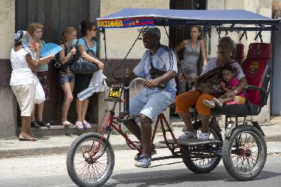 Bicitaxi en La Habana