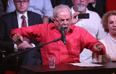 Lula durante su discurso 