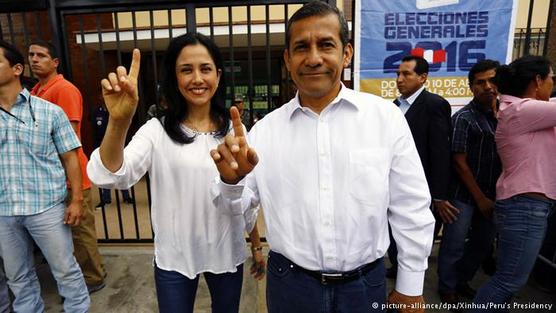 Nadine Heredia y Ollanta Humala