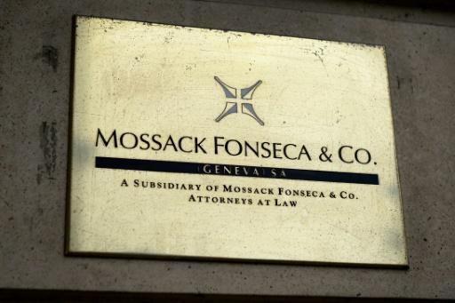Una placa de Mossack Fonseca en su oficina en Ginebra