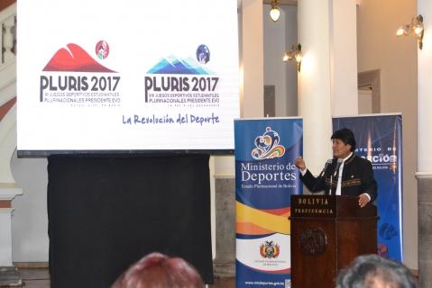 Morales, ayer en La Paz