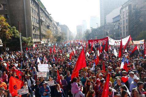 Marcha del 1 de Mayo en Chile