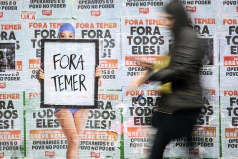 Brasil se llenó de carteles contra el corrupto