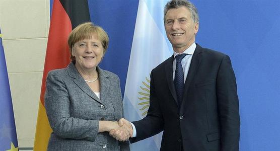 Merkel visitará a Macri