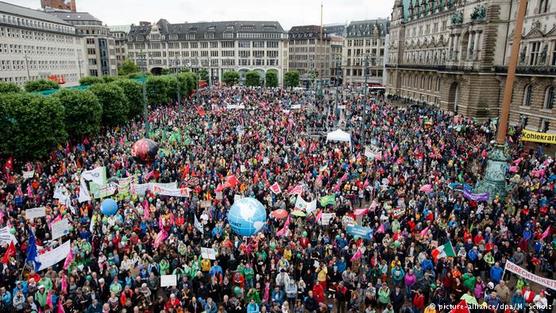 Miles de manifestantes contra el calentamietno global