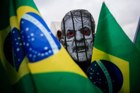 Protestas contra la corrupción en Brasil (foto: ANSA)