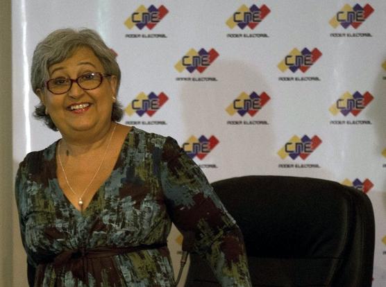 Tibisay Lucena, presidenta del Consejo Nacional Electoral venezolano