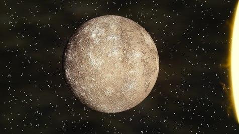 Mercurio en una imagen difundida por la NASA (foto: Ansa)