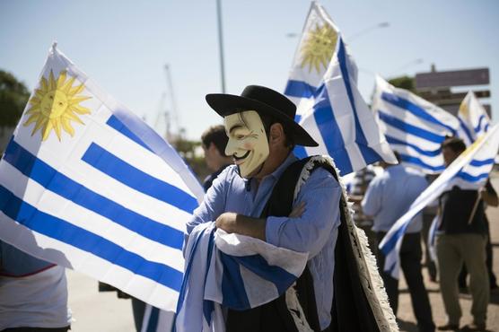 Agricultores uruguayos protestan