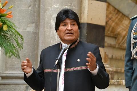 Morales retornó a La Paz, ayer