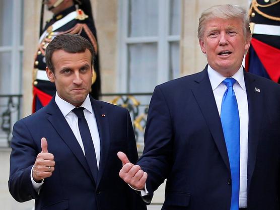 Macron y Trump listos para la guerra
