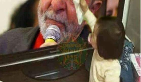 Lula y una imagen emotiva