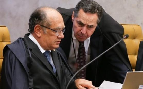Jueces Barroso y Gilmar Mendes