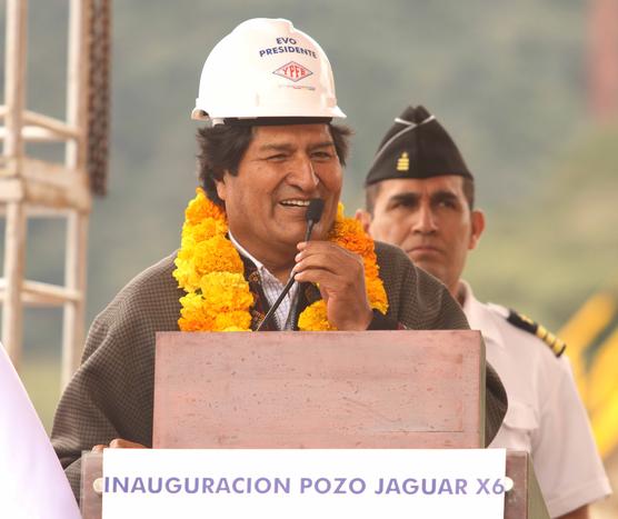 Evo Morales, ayer en Tarija