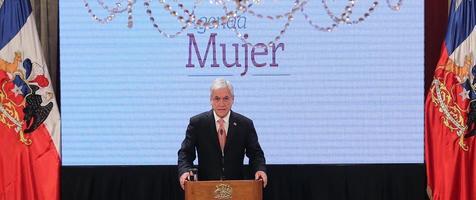 Sebastian Piñera, presidente de Chile, en el lanzamiento de Agenda Mujer (foto: ANSA)
