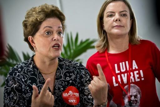 Dilma Rousseff habla durante el 24 Foro de Sao Paulo