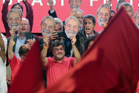 Partidarios de Lula se manifiestan en San Pablo (foto: ANSA)