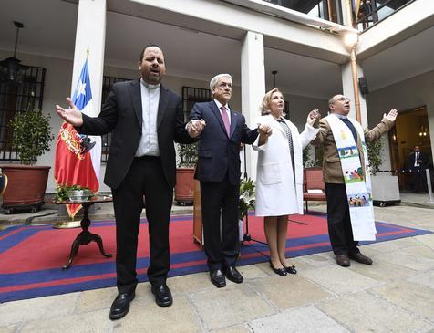Despojado acto en el palacio de La Moneda, encabezado por el presidente Sebastián Piñera, a 45 años del Golpe de Estado en Chile
