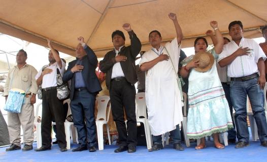 Morales recibe el apoyo de los originarios del Oriente boliviano