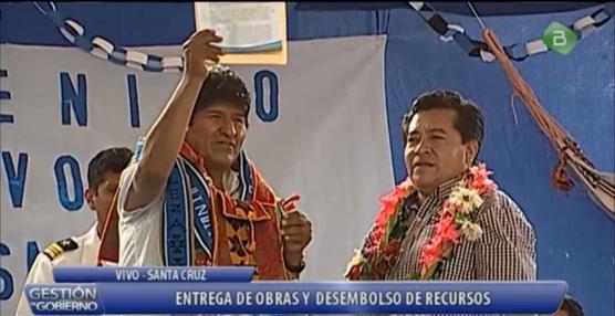 Evo Morales, ayer en Charagua
