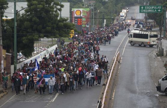 Migrantes hondureños