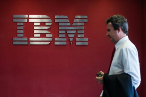 Logo en la oficina de IBM en Hortolandia, Brasil,