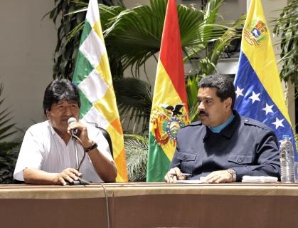 Morales y Maduro