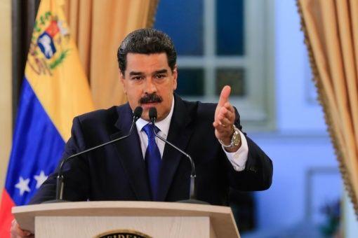Maduro ante la prensa internacional, ayer en Caracas