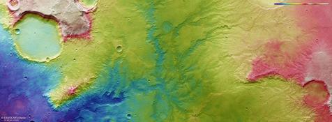 Los antiguos ríos y valles de Marte fotografiados en HD. (foto: ANSA)