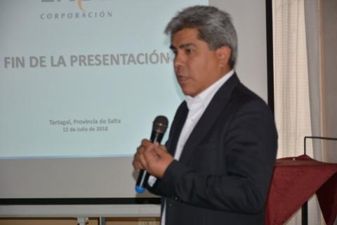 El director del ENDE, Joaquín Rodríguez
