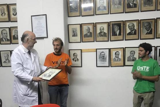 Bajaron el cuadro de García Mutto, decano durante la dictadura