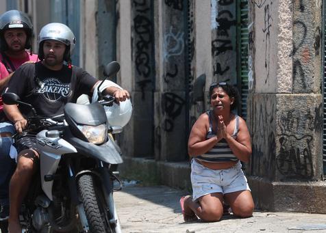 Violencia policial en río de Janeiro (foto: ANSA)