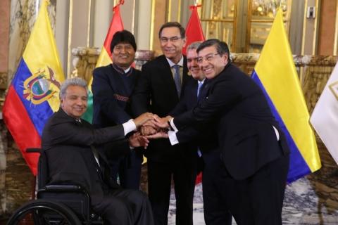 Cumbre de presidentes andinos en Lima