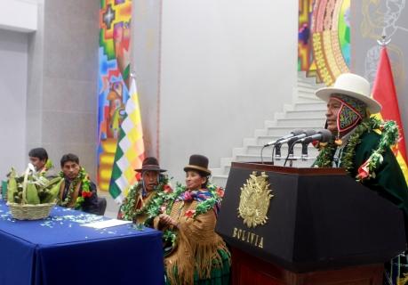 Evo Morales en conferencia