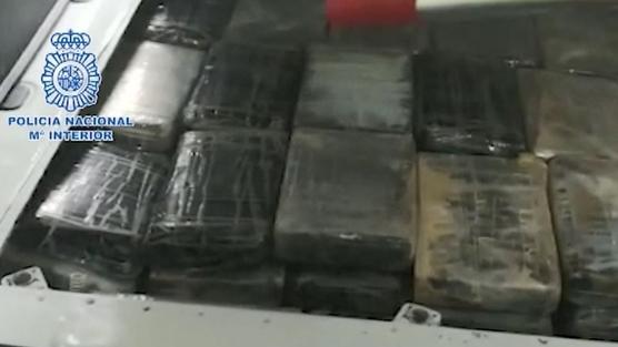 La droga encontrada en el equipaje a nombre del militar detenido