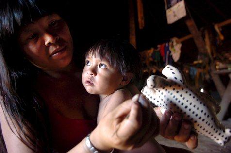 Vacunación de niños en Brasil (foto: ANSA)