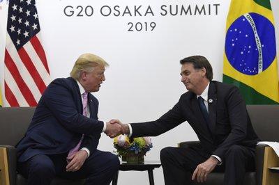 Trump y Bolsonaro en Osaka
