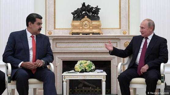 Nicolás Maduro y Vladímir Putin, ayer miercoles en Moscú