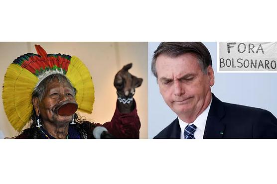 Bolsonaro y el Cacique Raoni