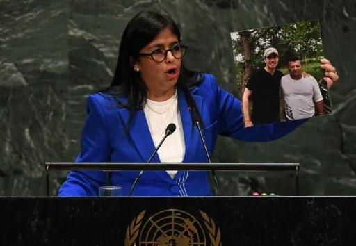 La vicepresidenta de Venezuela Delcy Rodríguez habla ante la Asamblea Gneral de la ONU en Nueva York AFP