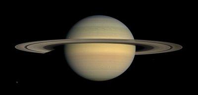 Imagen proporcionada por la NASA, muestra el planeta Saturno. 