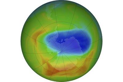 Representación de la capa de ozono