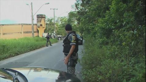 Patrulla policial en Manaos (foto: ANSA)