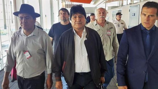 Morales y Pary, fueron recibidos por el vicecanciller  Guillermo Justo Chaves