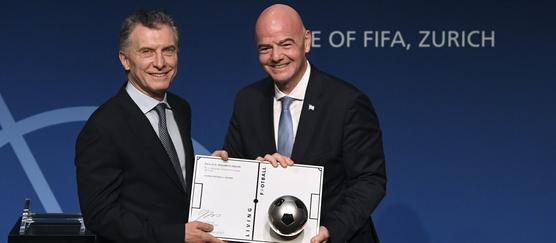Mauricio Macri, nombrado presidente ejecutivo de la Fundación FIFA