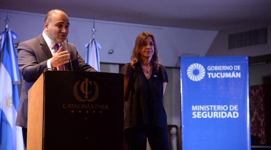 El gobernador Juan Manzur y la ministra de Seguridad de Nación, Sabina Frederic