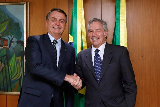 El canciller Felipe Solá, se reunió con el presidente de Brazil, Bolsonaro