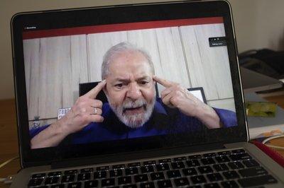 Lula da Silva concede una entrevista a The Associated Press vía teleconferencia