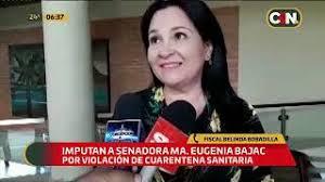 La ahora ex-senadora María Eugenia Bajac