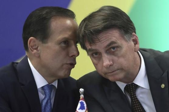 Bolsonaro escucha a Joao Doria de Sao Paulo